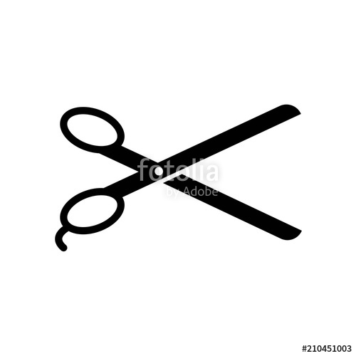 500x500 Scissors Icon Vector Icon. Simple Element Illustration. Scissors