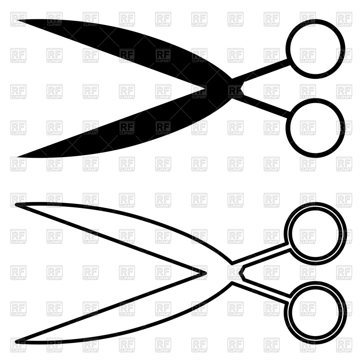 1200x1200 Scissors Vector Image Vector Artwork Of Signs, Symbols, Maps