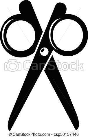 304x470 Scissors Icon, Simple Black Style. Scissors Icon. Simple
