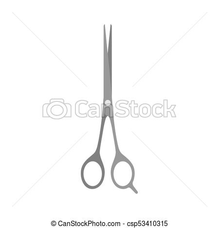 450x470 Hair Scissors Vector Cut Barber Cutting Salon Icon. Haircut