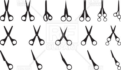 400x234 Set Of Scissors Vector Image Vector Artwork Of Objects