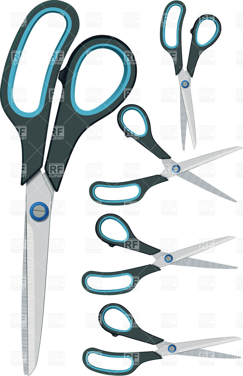 776x1200 Different Scissors Vector Image Vector Artwork Of Objects