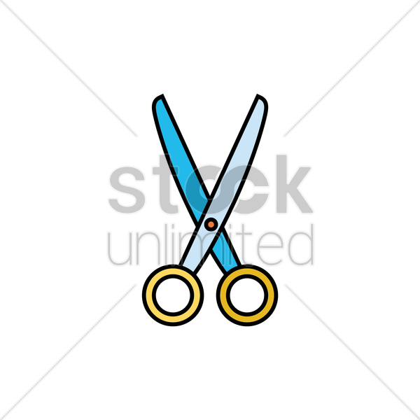 600x600 Scissors Vector Image