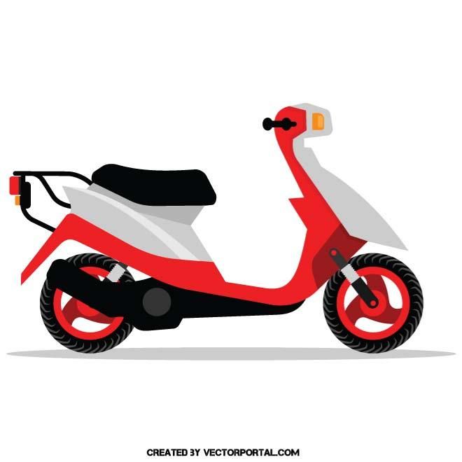 660x660 Motor Scooter Vector Graphics. Vehicles Free Vectors