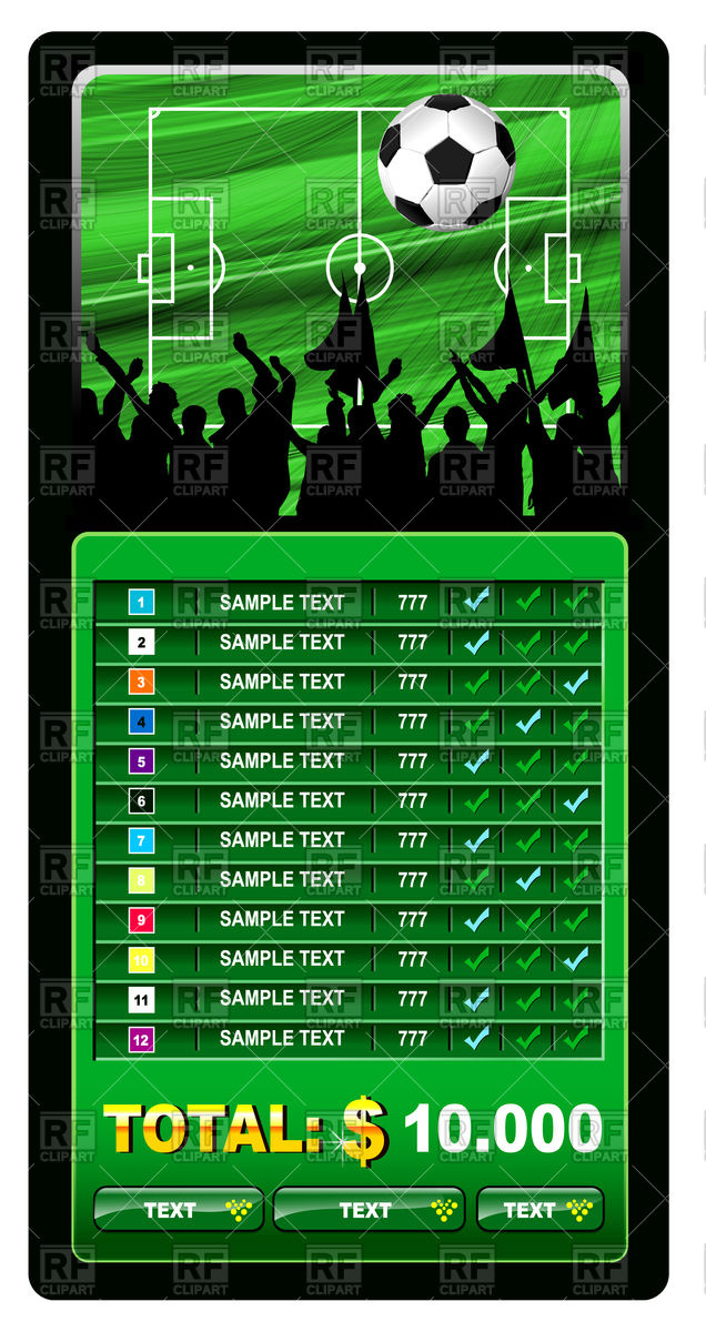 636x1200 Soccer Fans And Scoreboard Vector Image Vector Artwork Of Sport