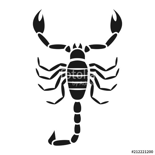 500x500 Scorpion Vector Icon Stock Image And Royalty Free Vector Files On