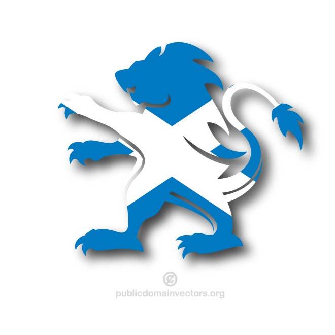 660x660 Scottish Flag In Lion Shape