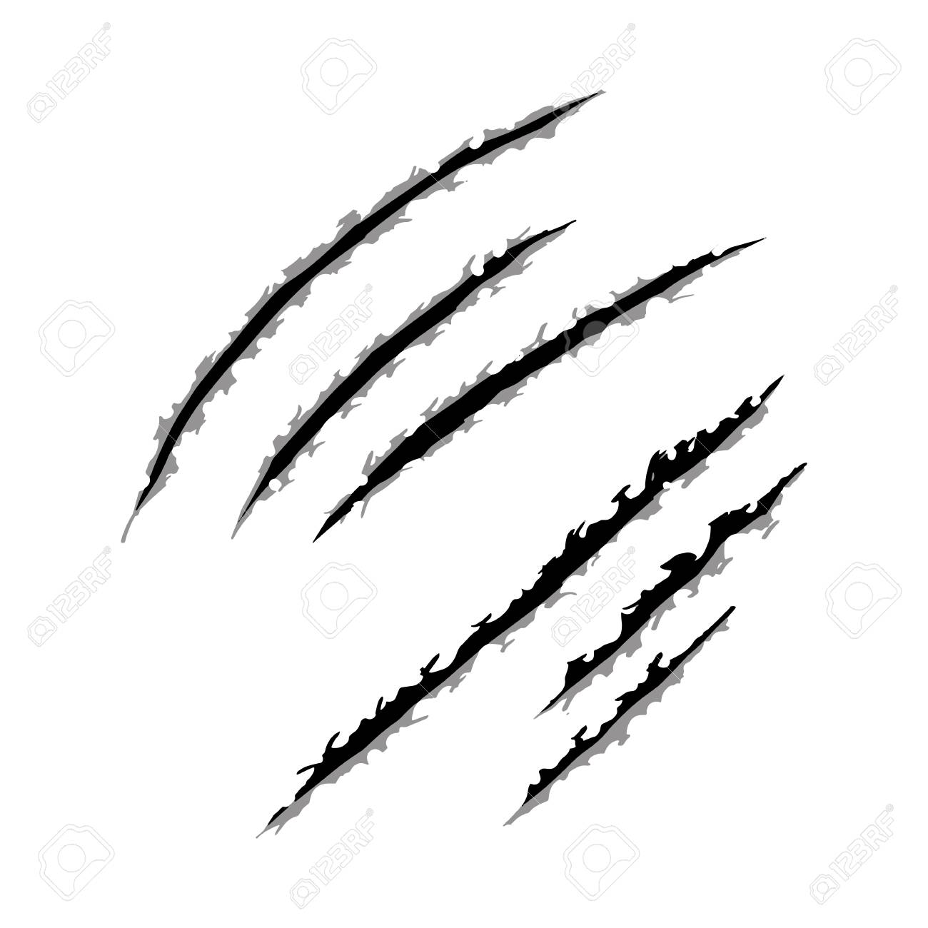1300x1300 Claw Scratch Clipart Design