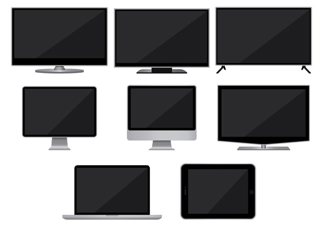 632x443 Led Screen Vector Free Vector Download 374845 Cannypic