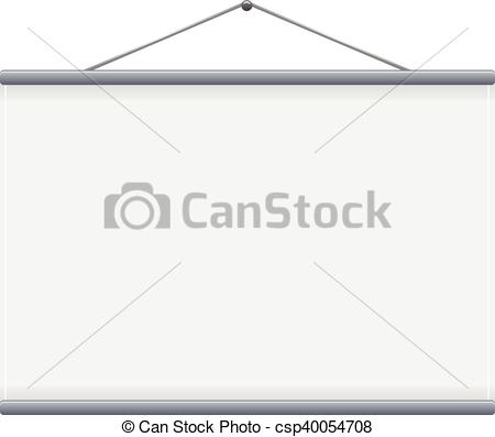 450x397 Vector Blank Projection Screen. White Blank Projection Screen For