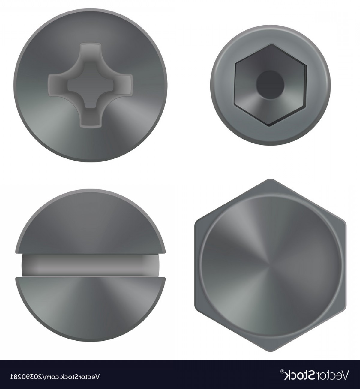 1200x1296 Metal Screw Head Drives Vector Orangiausa