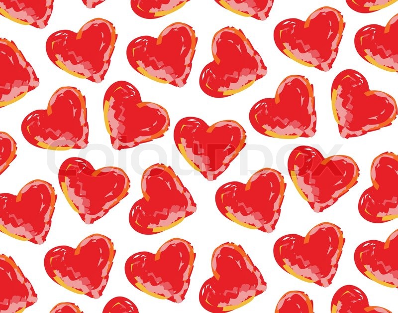 800x628 Background Of Scribble Hearts Stock Vector Colourbox