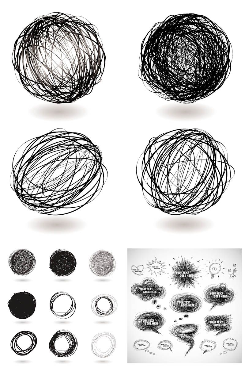 800x1200 Hand Drawn Elements Vector Sketch Inspire Hand