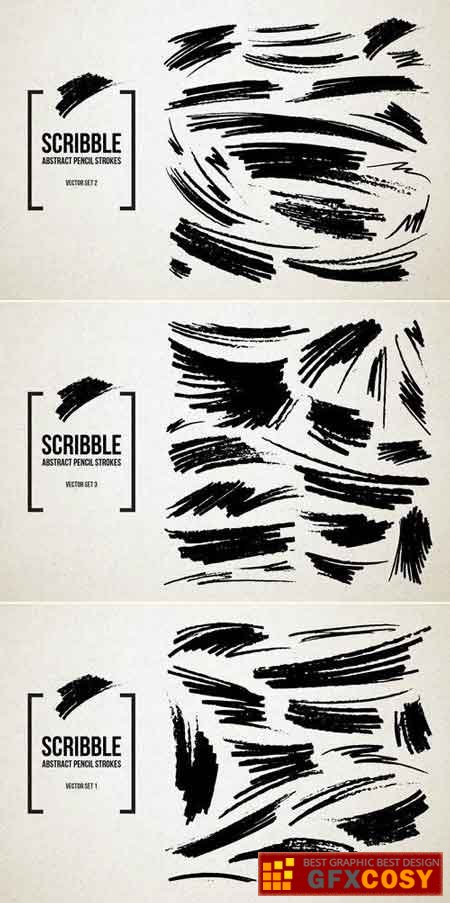 450x903 Real Pencil Scribbles Vector Set Bundle Free Download Photoshop
