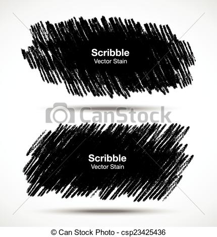 430x470 Set Of Scribble Stains Hand Drawn In Pencil, Vector Logo Design