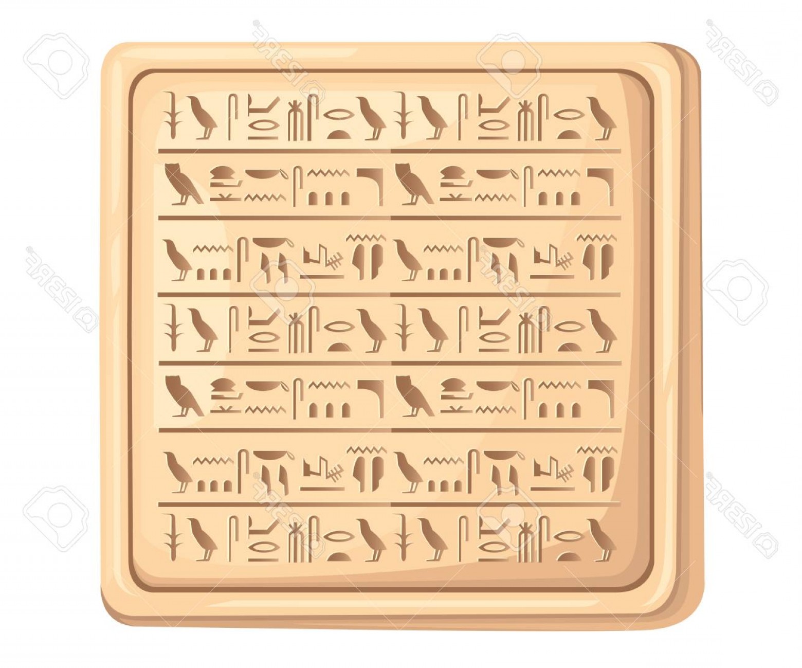 1560x1299 Photostock Vector Egyptian Hieroglyphics On Stone Plate Ancient