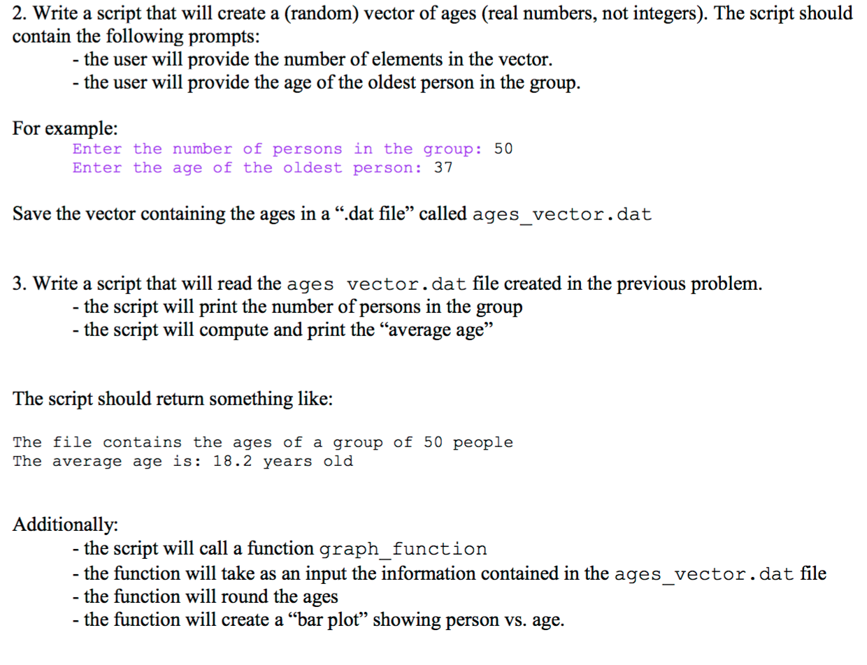 1240x952 Write A Script That Will Create A (Random) Vector Of Ages Then