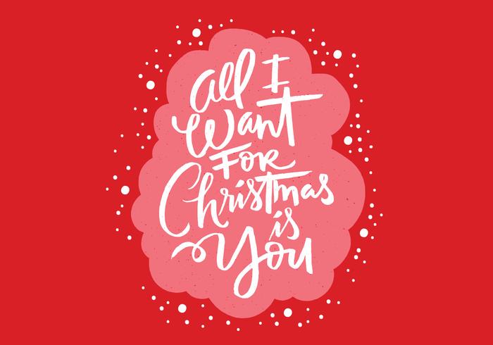 700x490 All I Want For Christmas Brush Script