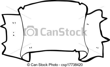 450x276 Cartoon Heraldry Scroll Banner Vector Illustration