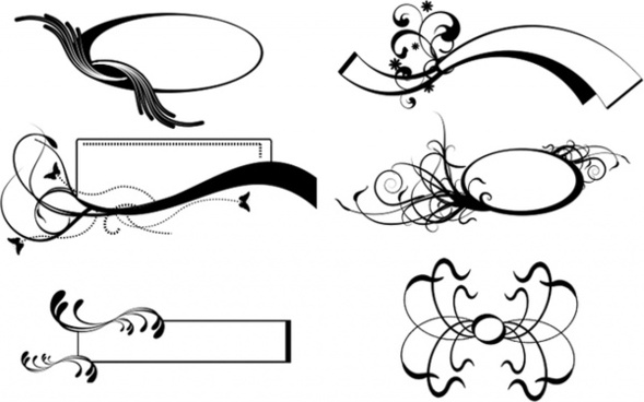 589x368 Gold Elegant Scroll Border Free Vector Download (10,607 Free