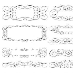300x300 Vintage Baroque Frame Scroll Ornament Border Vector Arenawp
