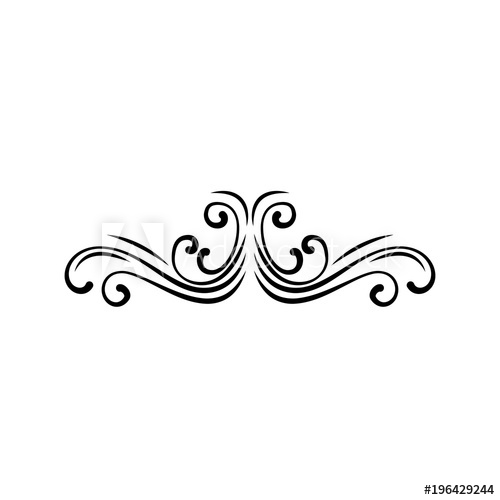 500x500 Vintage Baroque Frame Scroll Ornament Engraving Border. Vector