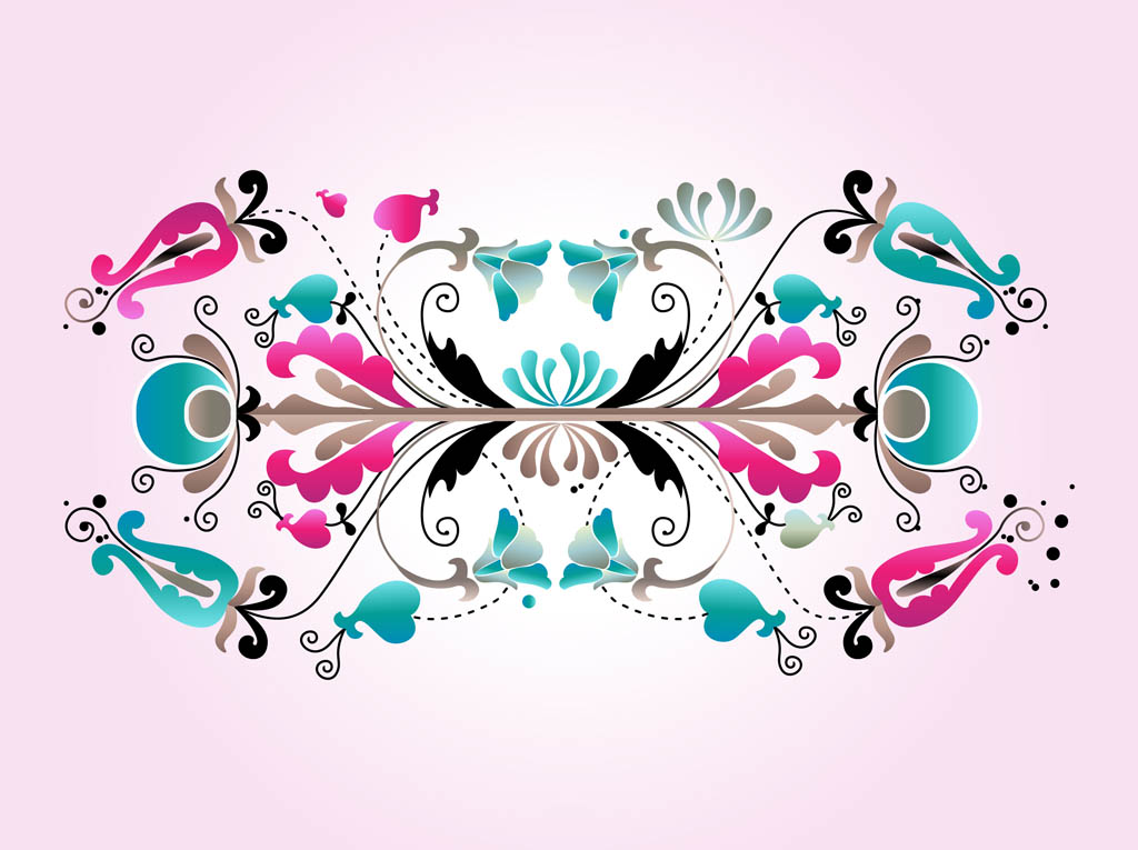 1024x765 Floral Scrolls Design Vector Art Amp Graphics