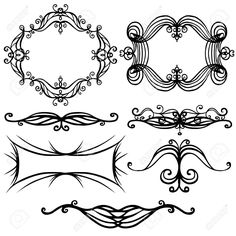 236x236 Scroll Frame Vector Art Deco Style. Vector Illustration