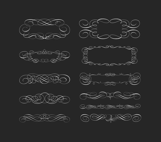 632x560 Swirly Scroll Frame And Border Vectors