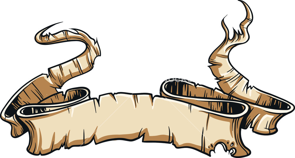 1000x535 Scroll Vector Element Royalty Free Stock Image