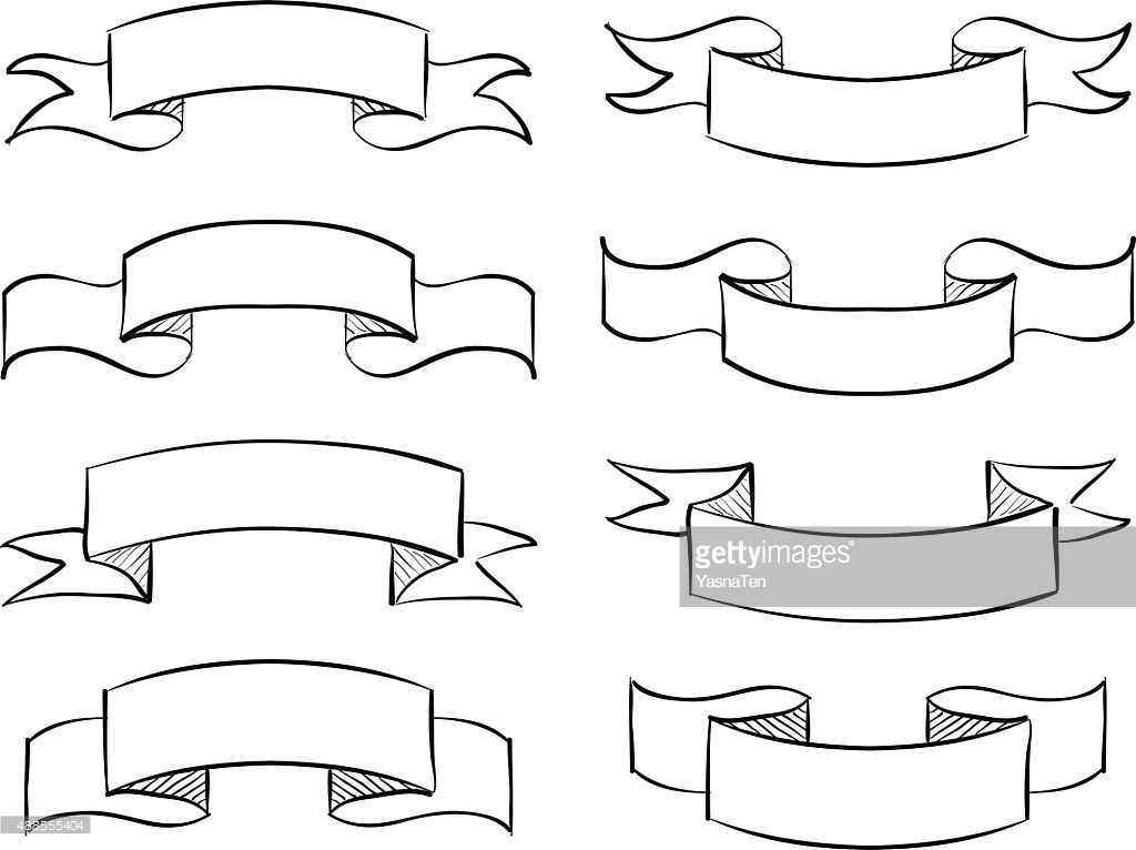 1024x766 Drawn Scroll Vector Art
