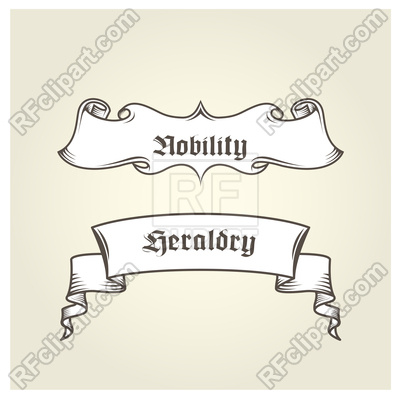 400x400 Vintage Banner With Curls