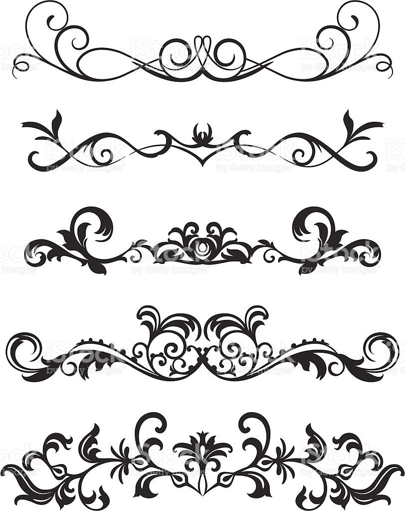 812x1024 A Various Scroll Designs. In 2018 Dibujos Scroll