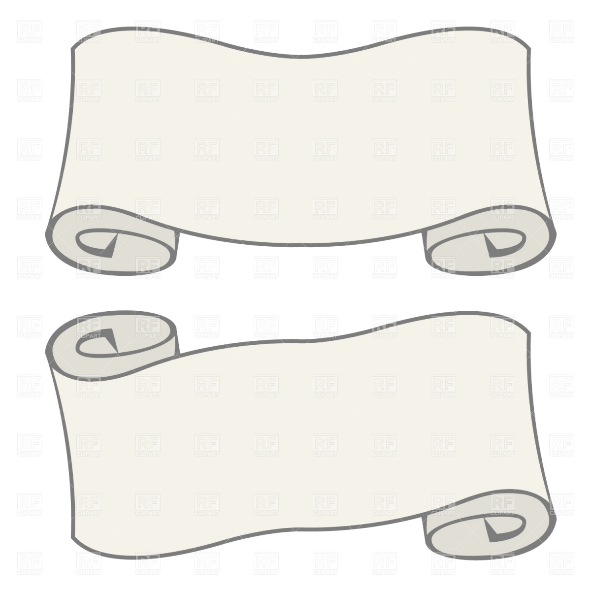 1200x1200 Parchment Scroll Vector Image Vector Artwork Of Design Elements