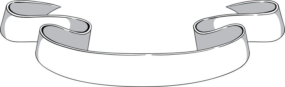 1000x305 Scroll Vector Element Royalty Free Stock Image