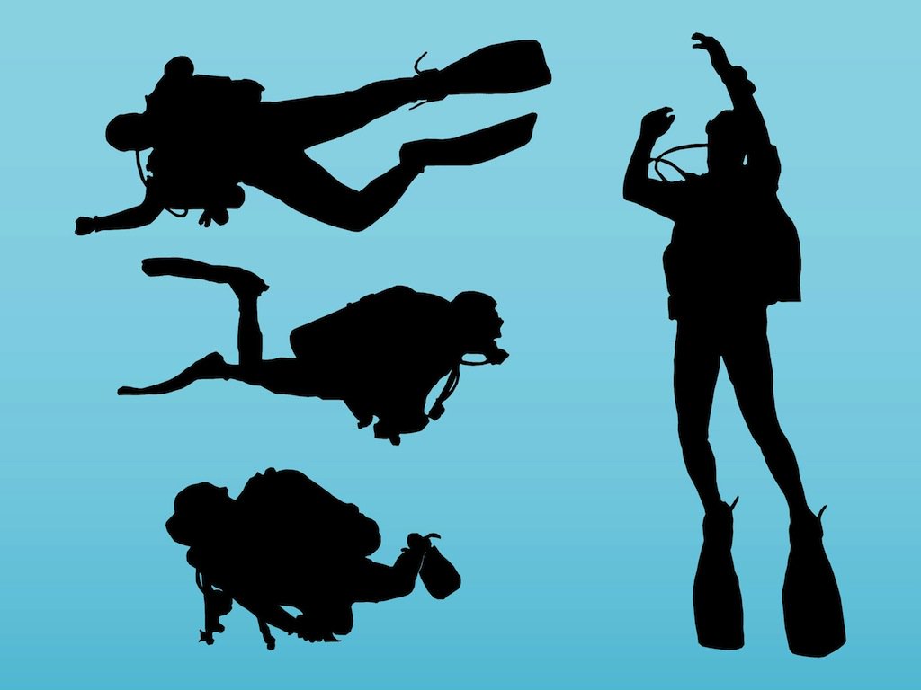 1024x768 Scuba Diving Vector Art Amp Graphics