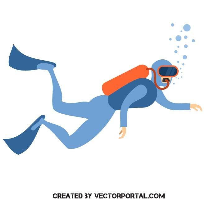 660x660 Scuba Diver Vector Various Vectors