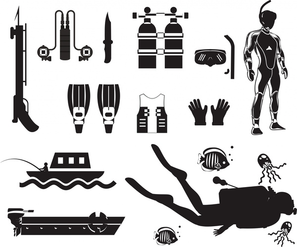600x499 Free Scuba Diver Vector Free Vector Download (28 Free Vector) For