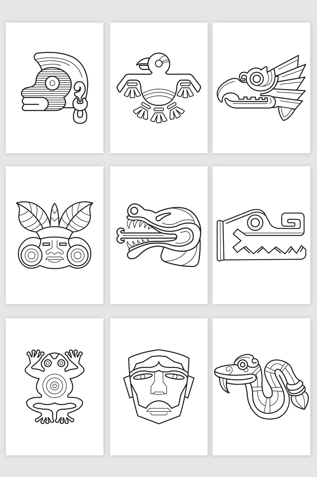 1024x1540 National Feature Stick Figure Illustration Stone Sculpture Vector