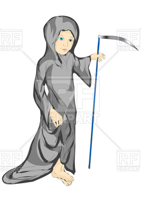 284x400 Little Death With Scythe Vector Image Vector Artwork Of People