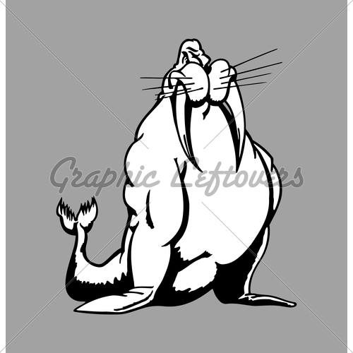 500x500 Sea Lion. Vector Gl Stock Images