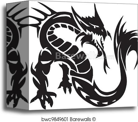 443x390 Canvas Print Of Sea Monster