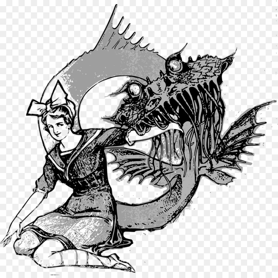 900x900 Sea Monster Clip Art