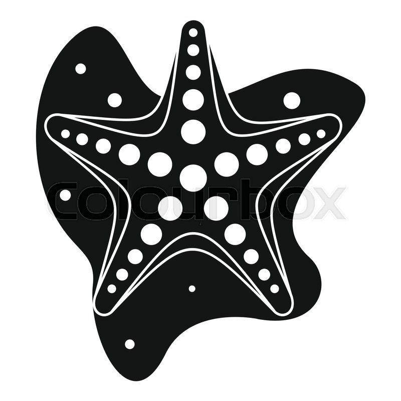 800x800 Sea Star Icon. Simple Illustration Of Sea Star Vector Icon For Web