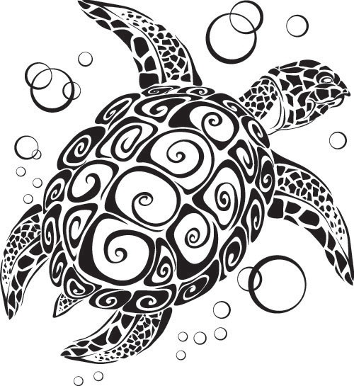 500x545 Turtle Totem Vector 2 Free Vector In Encapsulated Postscript Eps