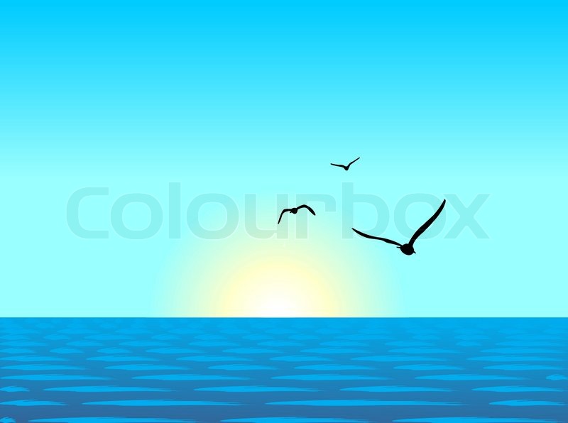 800x596 Realistic Illustration Of Sea Landscape