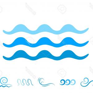 300x300 Photostock Vector Blue Sea Wave Icons Or Water Liquid Symbols