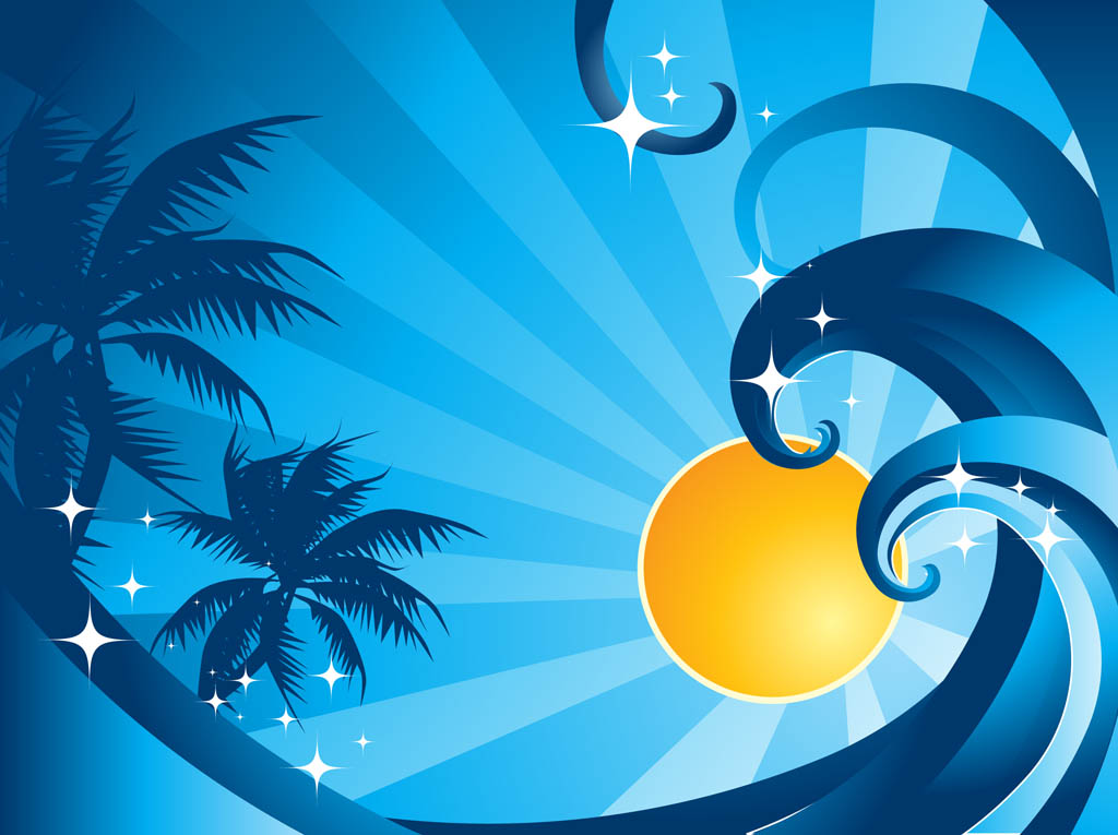 1024x765 Sea Wave Vector Vector Art Amp Graphics