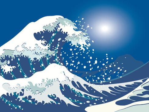 489x368 Sea Waves Banners Free Vector Download (12,863 Free Vector) For