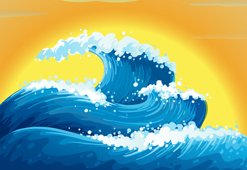 500x345 Tempestuous Sea Waves Backgrounds Vector Free Vector In